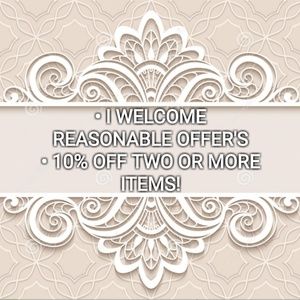 REASONABLE OFFER'S ARE ALWAYS CONSIDERED